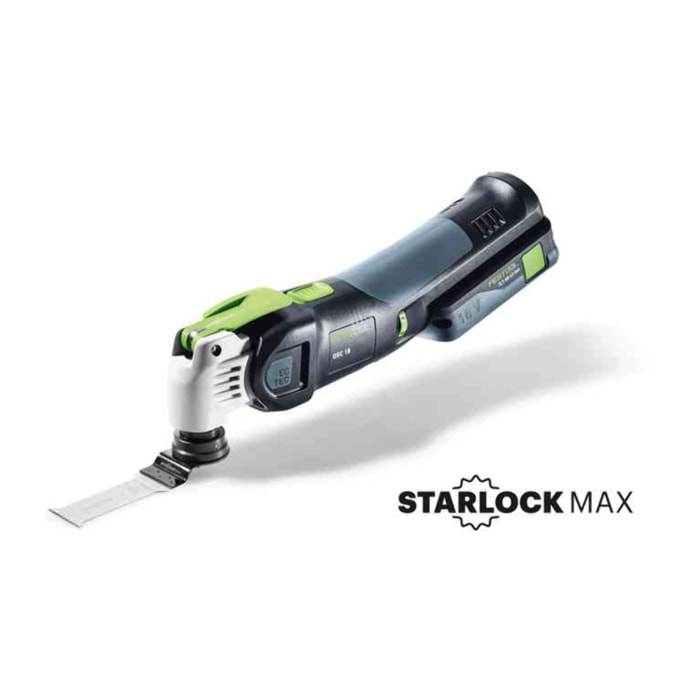 Outil oscillant VECTURO OSC 18 HPC 4,0 EI-Set - FESTOOL - avec 1 batterie 18V 4.0Ah - chargeur - accessoires - Systainer - 576593