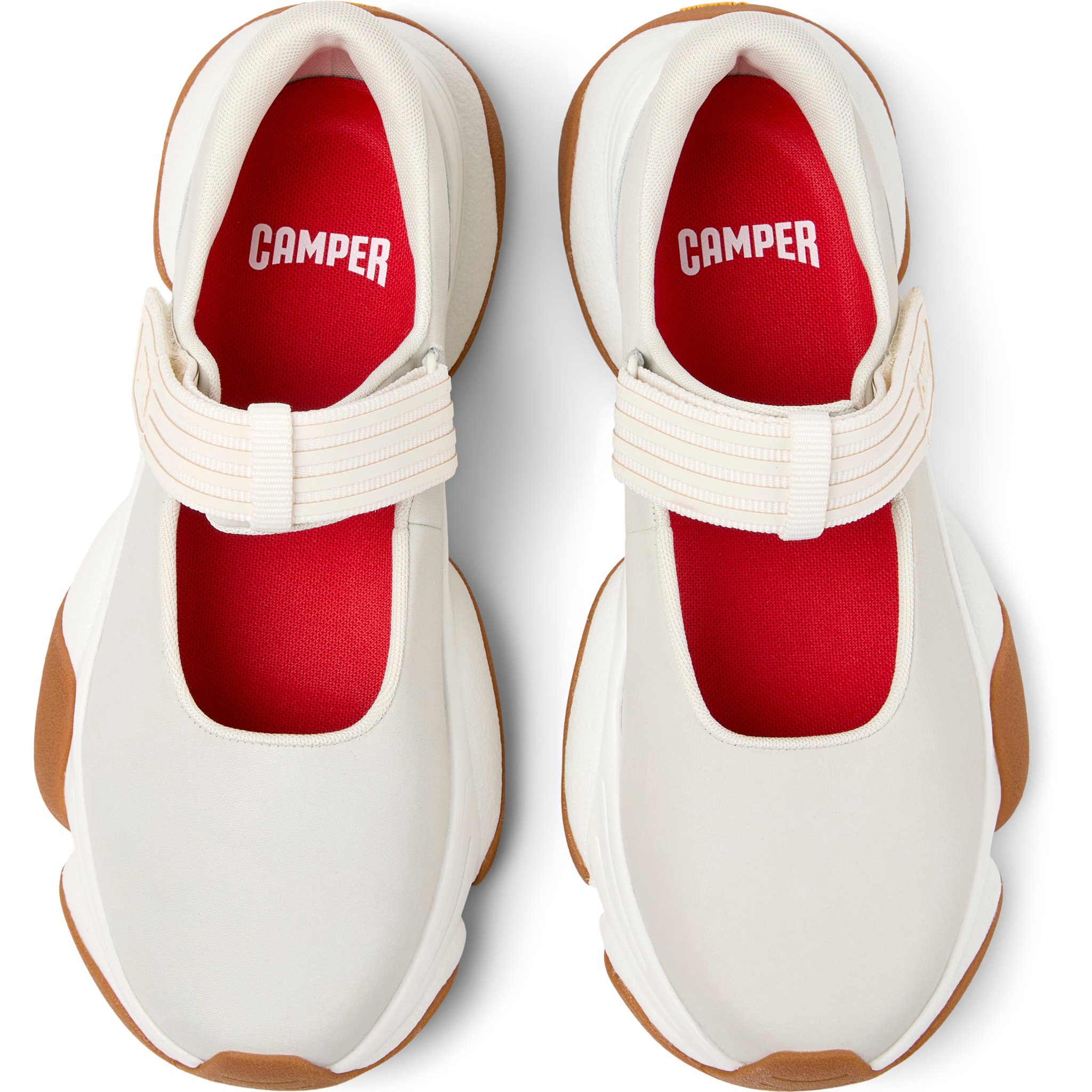 Bailarinas - CAMPER Karst 2 - Blanco - Cuero liso