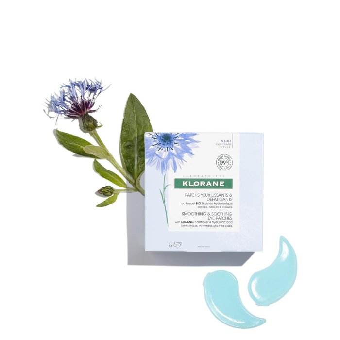 Bleuet Bio - Patchs yeux lissants hydro-gel - 7x2 Patchs