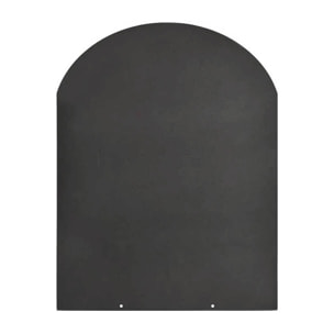 Pedana salvapavimento sotto stufa a legna e pellet in acciaio 90x80 cm