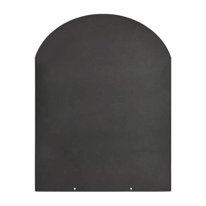 Pedana salvapavimento sotto stufa a legna e pellet in acciaio 90x80 cm