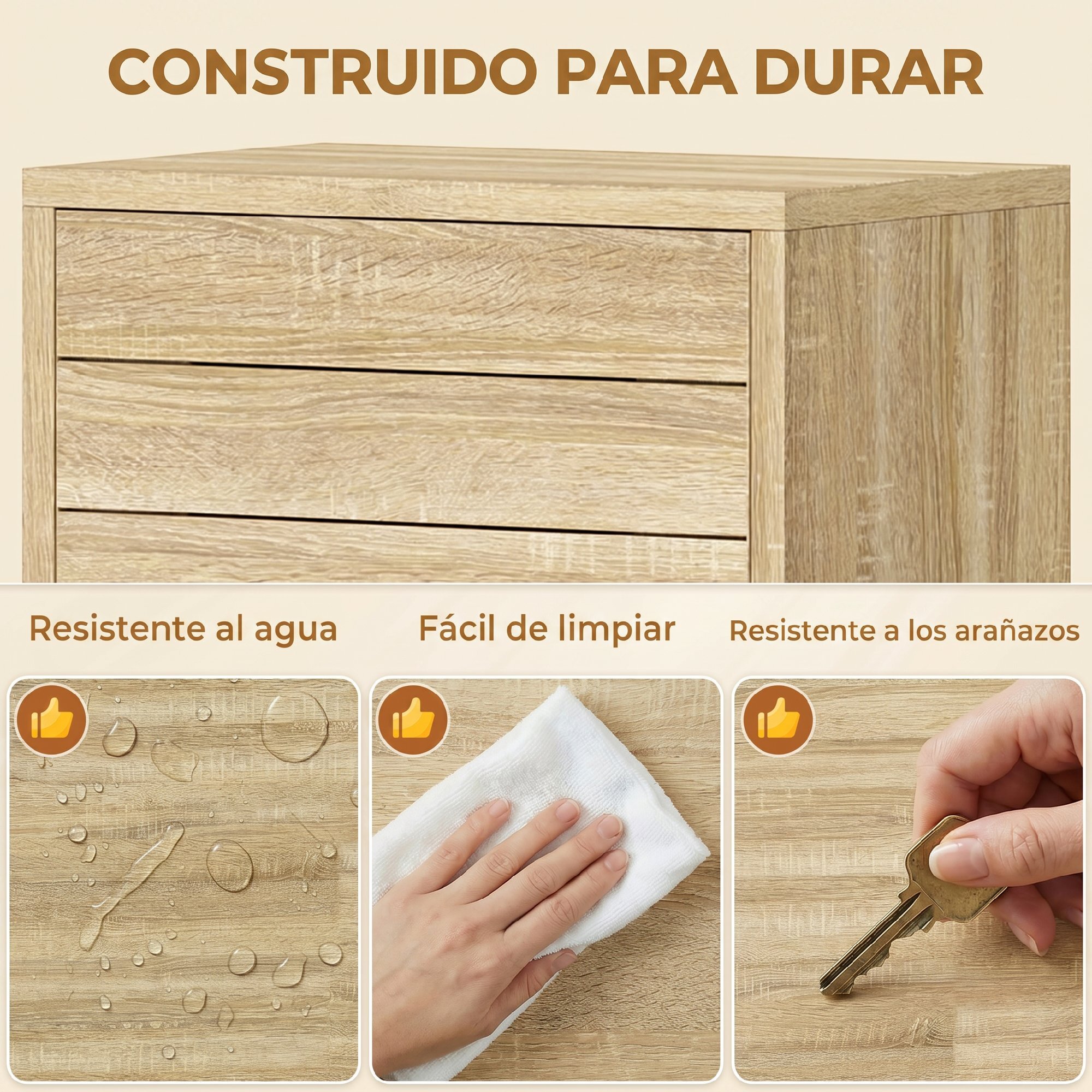 Armario de Baño Estrecho, Mueble Auxiliar de Baño con Puerta de Listones, 3 Estantes y Estante Ajustable, Apertura por Presión, Ahorro Espacio, 34x23x84 cm, Natural