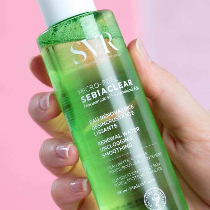 Sebiaclear - Micro-Peel Eau Rénovatrice Désincrustante Lissante 150 ml