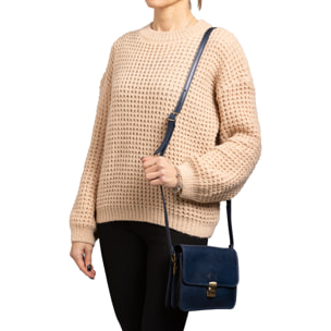 Borsa a tracolla  da donna In Vera pelle Made in Italy 20x16x7 cm