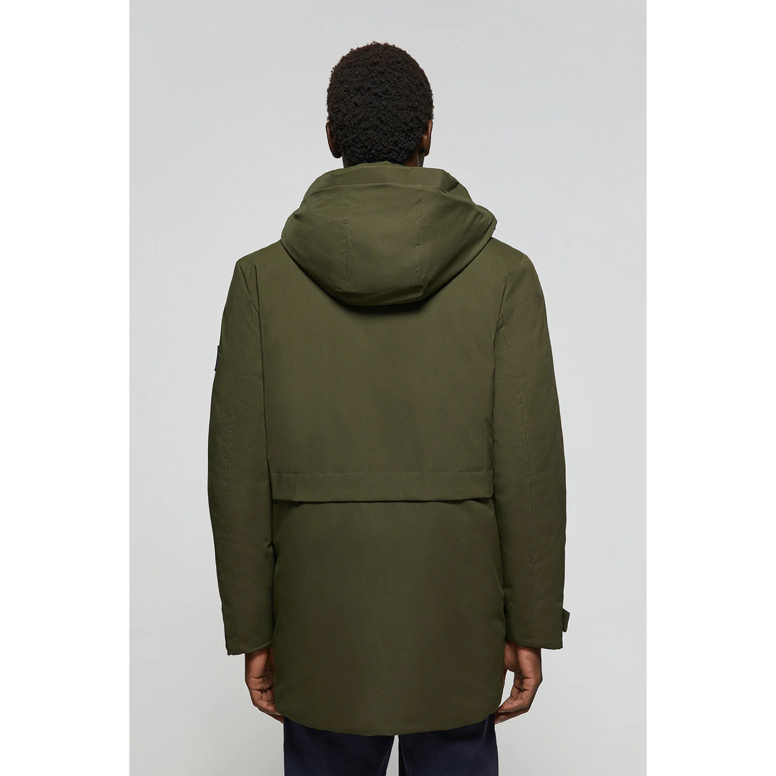 Parka técnica verde con capucha y detalles Polo Club