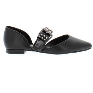 Marina Galanti Scarpe Donna Ballet Flat with Silver Horsebit MG W24A031 Black