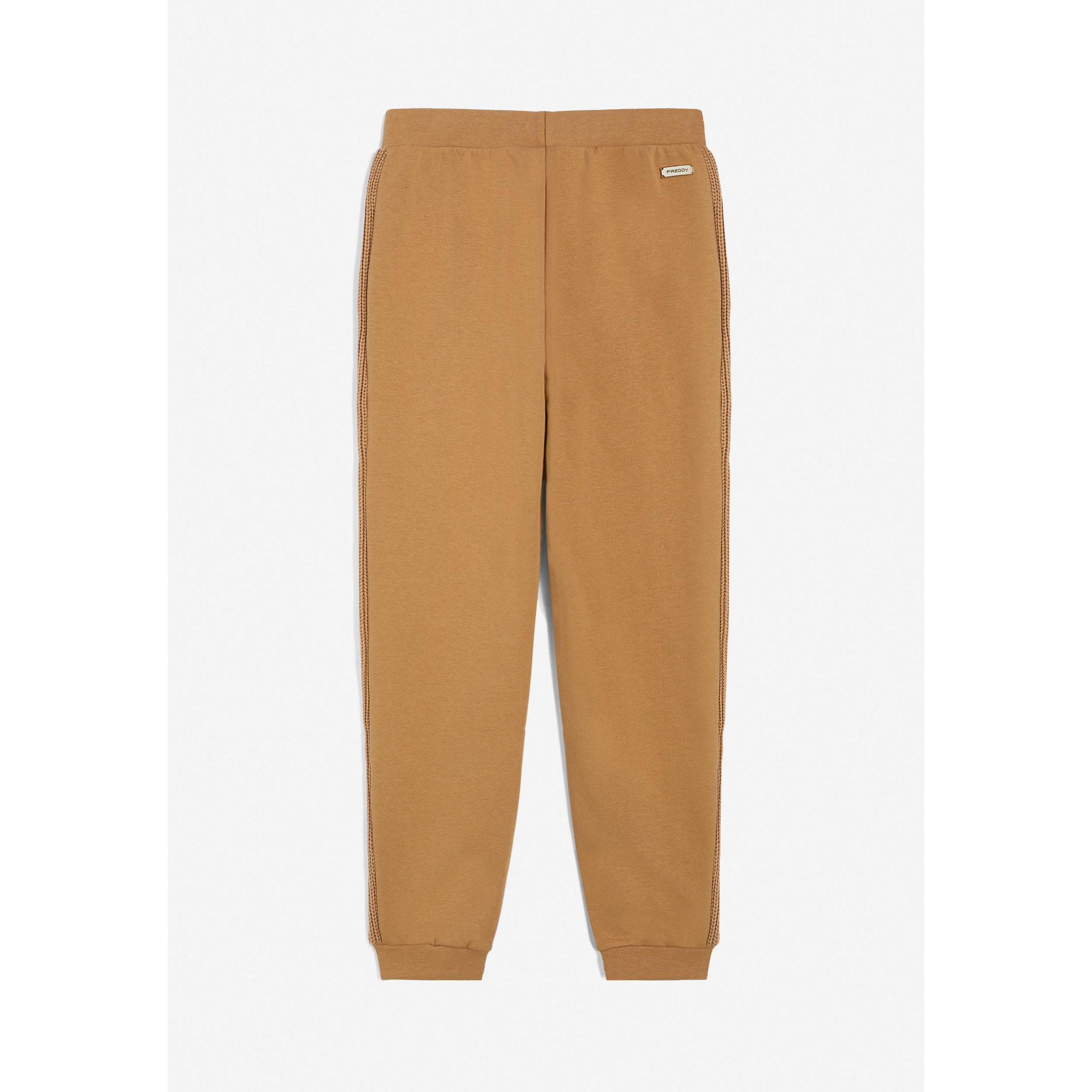 Pantaloni in felpa con inserti tricot sulle lunghezze