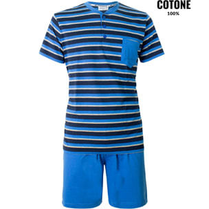 De Fonseca Pigiama da Uomo Corto Jersey 100% Cotone, Art. 2065