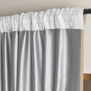 Rideau thermique accroche 3 en 1 occultant et réflecteur de chaleur - Beige