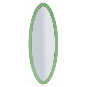 SPECCHIO DA MURO OSLO VERDE CM 55X2X150 (MISURA SPECCHIO CM 42,5X137,5)