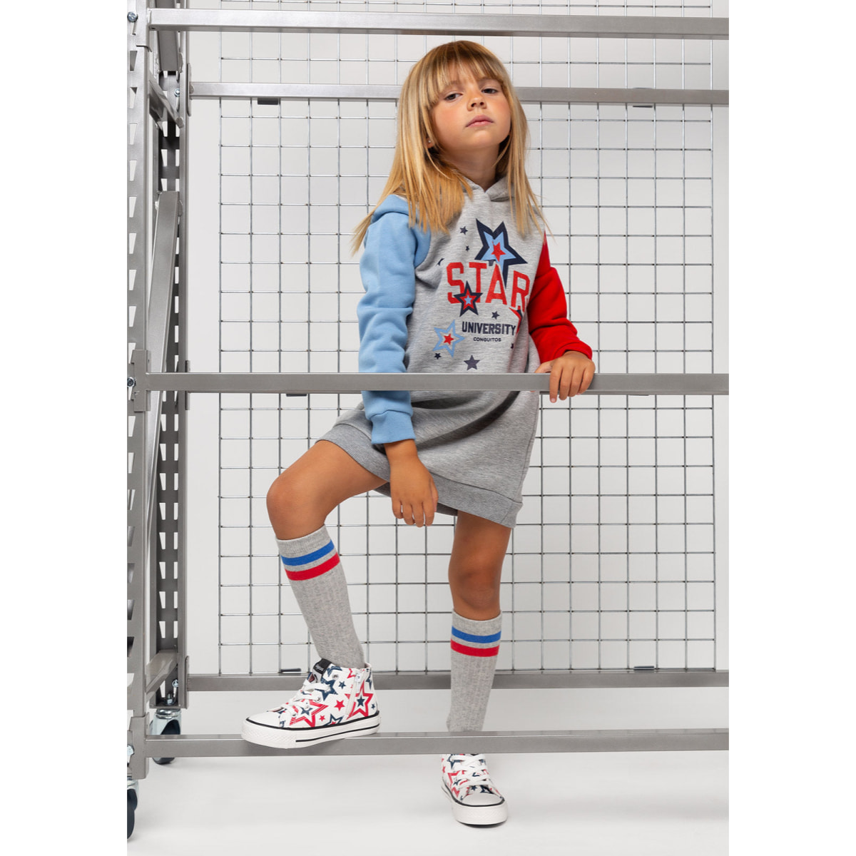 Abito da bambina con cappuccio