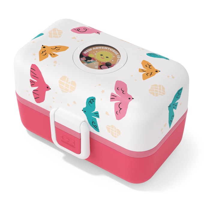 Lunch box à compartiments pour enfant Tresor 800ml Rose Birds