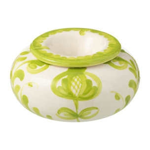 J-Line cendrier Granada - céramique - blanc/vert - large