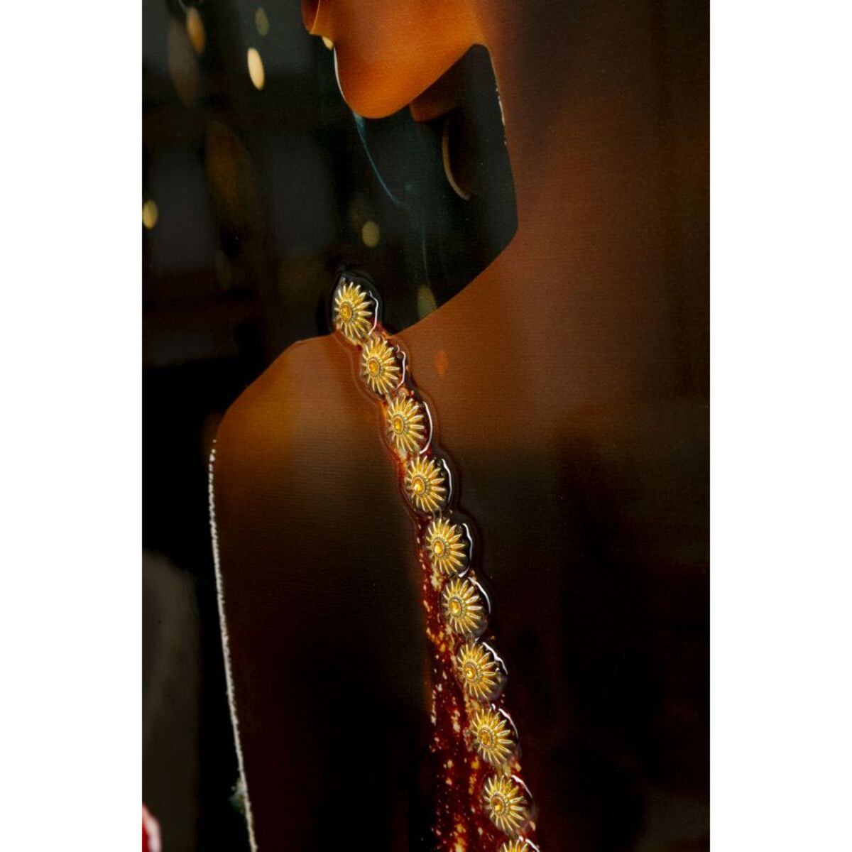 STAMPA DECORATA SU TELA LACCATA C/CORNICE ILLUMY -B- CM 62X3,5
X92