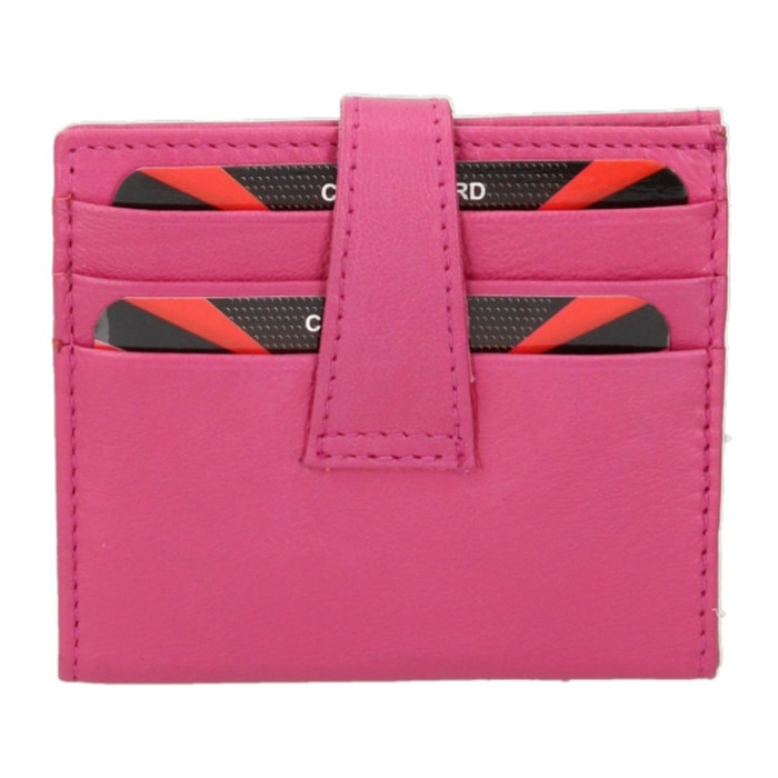 Portafoglio uomo in vera pelle - Modello False - Casual - 9.5 x 8.0 x 1.5 cm