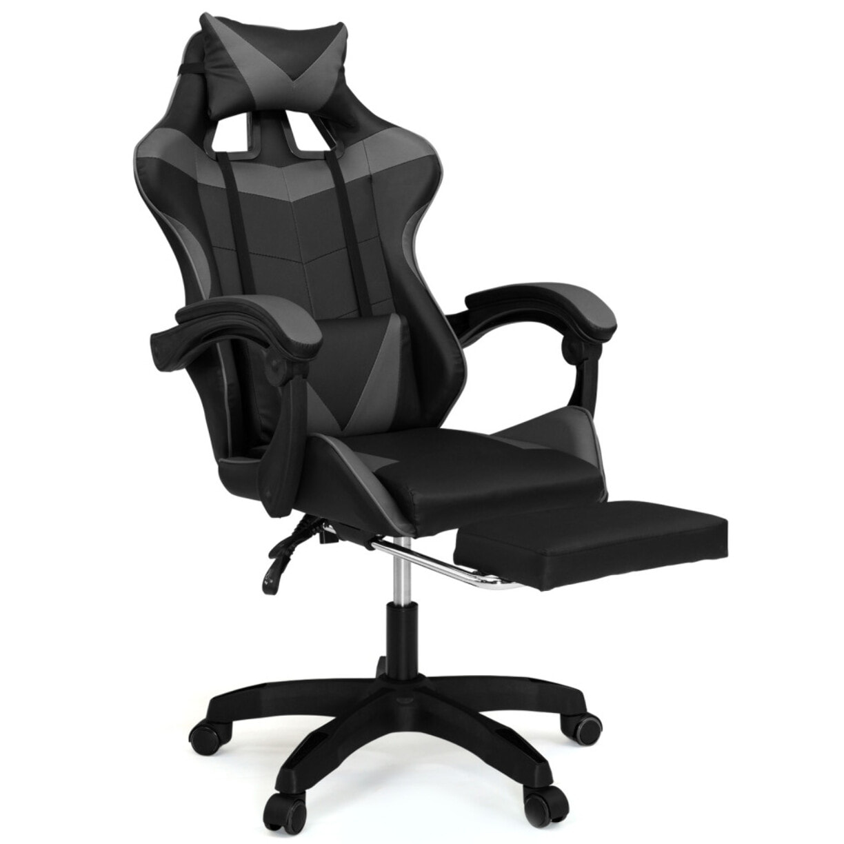 Fauteuil de bureau spécial gaming noir et gris