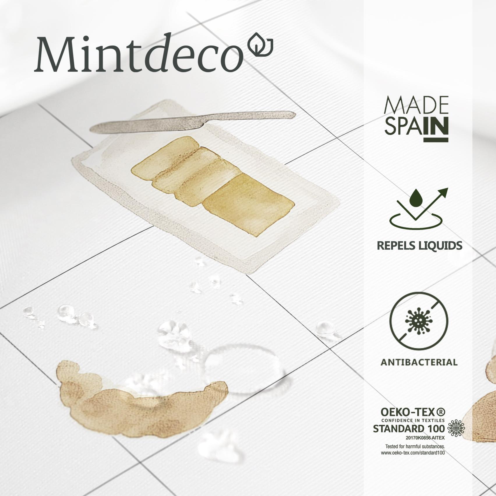 Nappe anti-taches BAGUETE BEIGE - enduite
