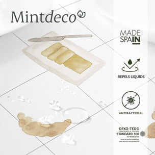Nappe anti-taches BAGUETE BEIGE - enduite