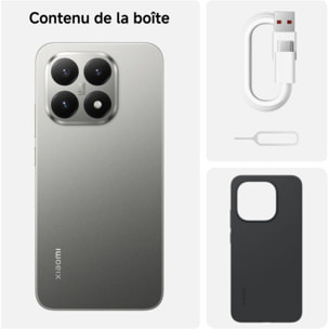 Smartphone XIAOMI 15T concu avec Leica 256Go Gris