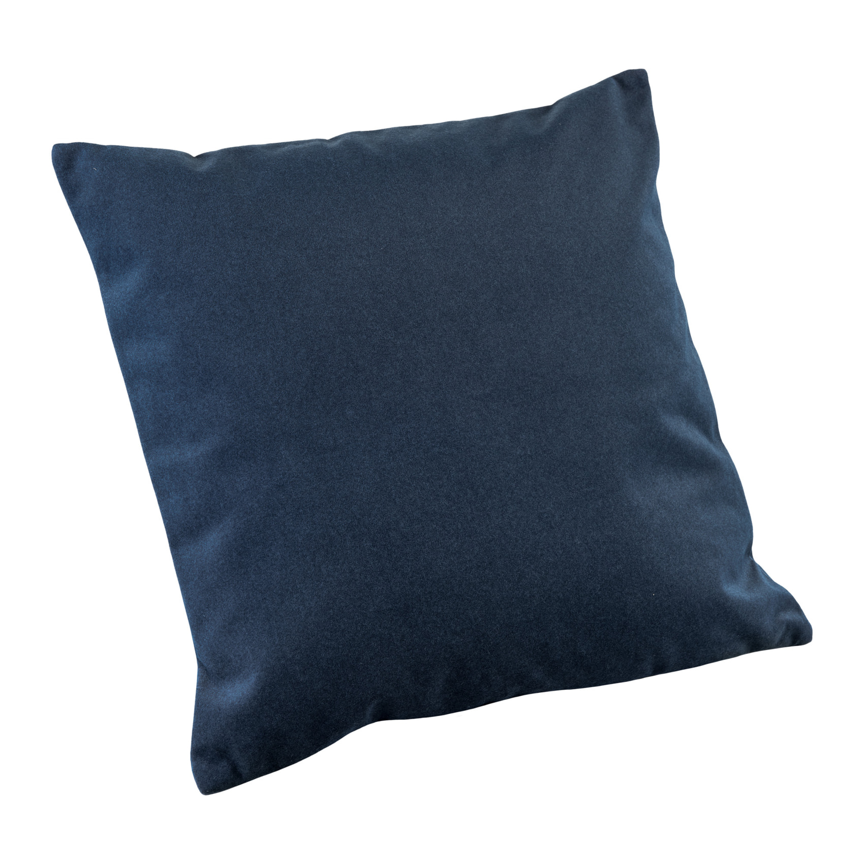 Coussin velours  - Effet peau de pêche - Bleu