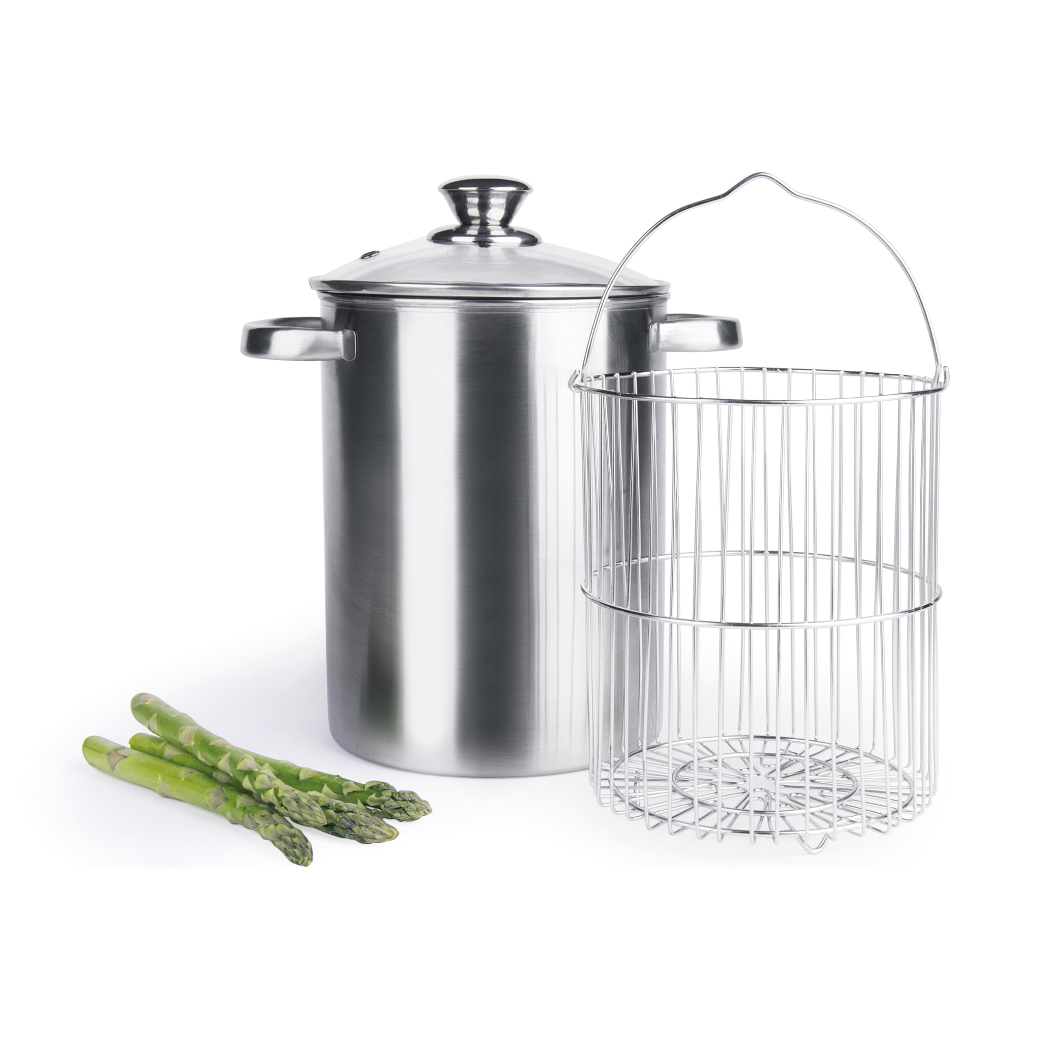 Cuiseur à asperges Excelsa – Nonsoloasparagi, Acier Argenté