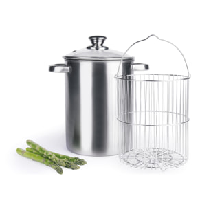 Cuiseur à asperges Excelsa – Nonsoloasparagi, Acier Argenté