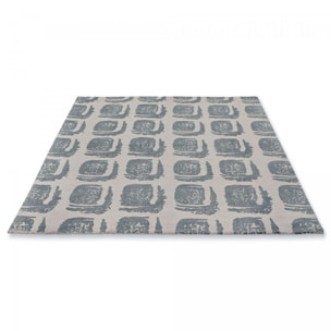 Tapis salon et chambre fait à la main en coton motif abstrait