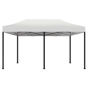 Taman Tenda / Gazebo Per Giardino 3X6 Impermeabile Pieghevole Per Fiere E Mercati Con Teli Laterali Colore Bianco