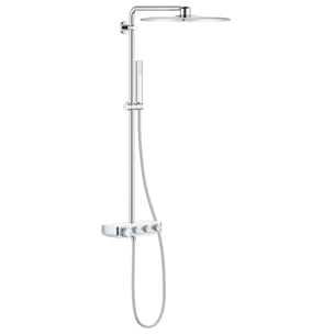 GROHE Colonne de douche avec mitigeur thermostatique Blanc Euphoria SmartControl System 310 Cube Duo