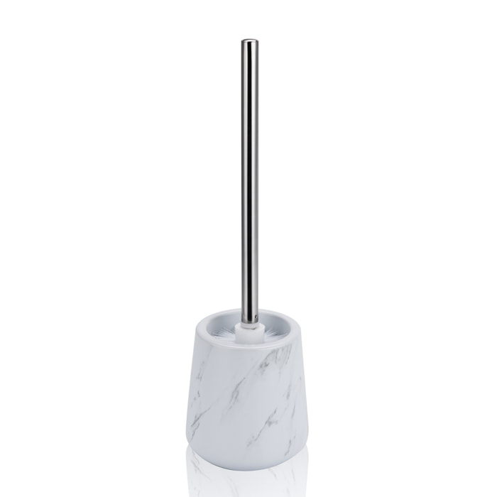 Accessoire de rangement Tomasucci MARBLE-B, en céramique et acier, blanc