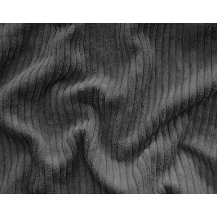 Housse en velours côtelé pour canapé déhoussable Topaze - Gris