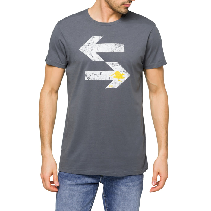 Camiseta de algodón 150 gr Hot Buttered Direction Gris