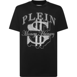 PHILIPP PLEIN Camiseta de cuello redondo y manga corta MONEY