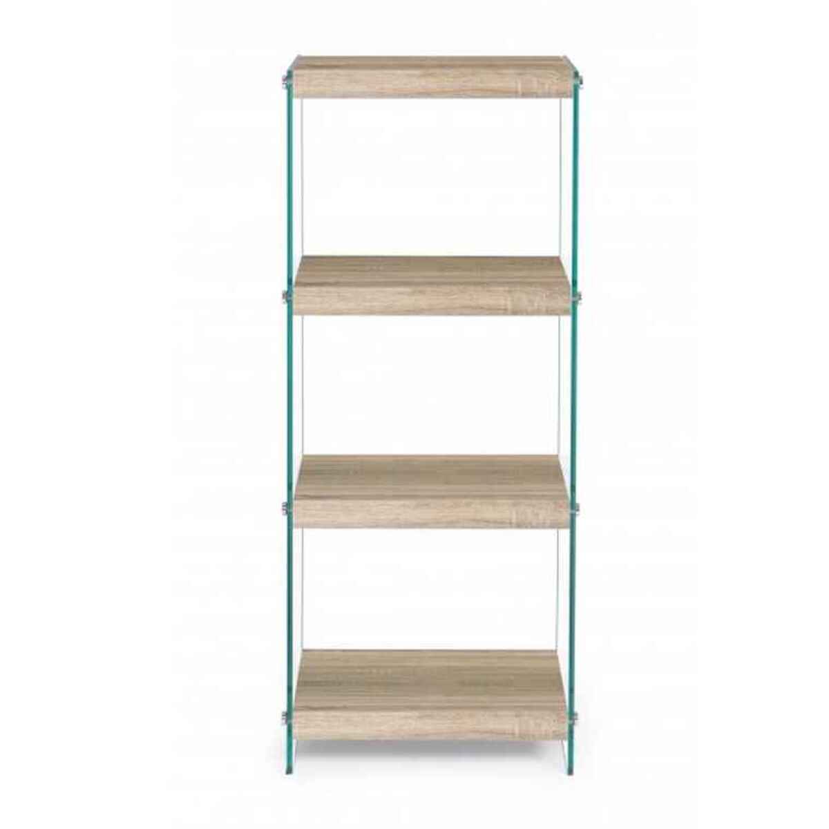 LIBRERIA KENYA in Vetro e MDF 40x30x100,5 cm