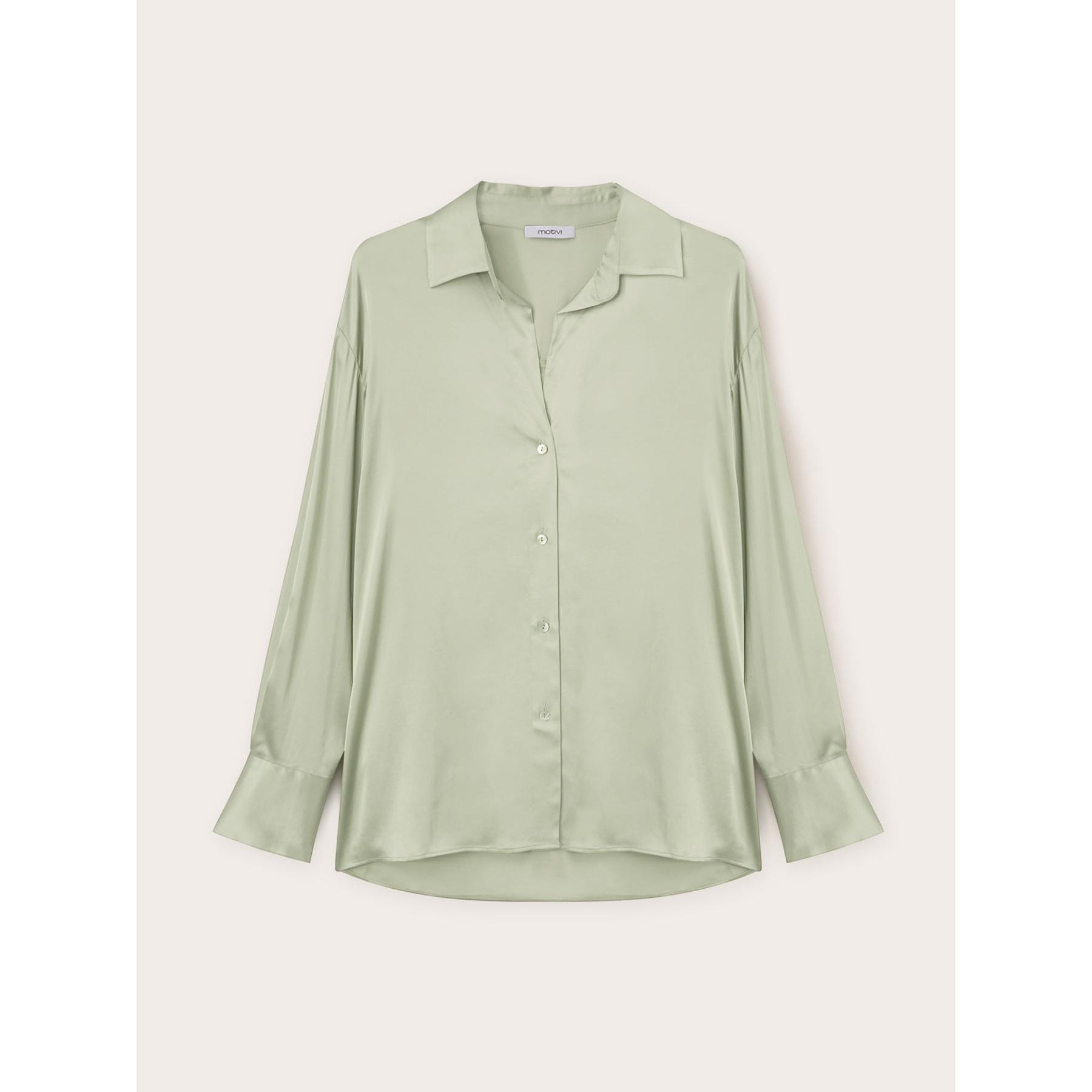 Motivi - Camicia satin - Verde chiaro