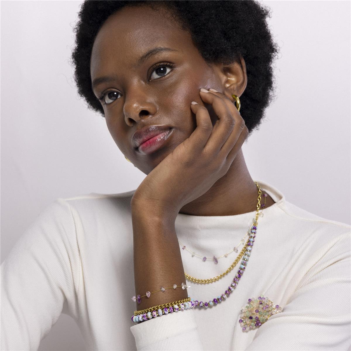 Pulsera Lux by Lux acabado oro 18k