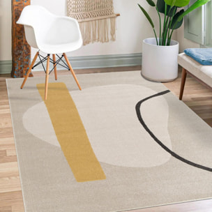 Tapis salon et chambre tissé motif abstrait HERA