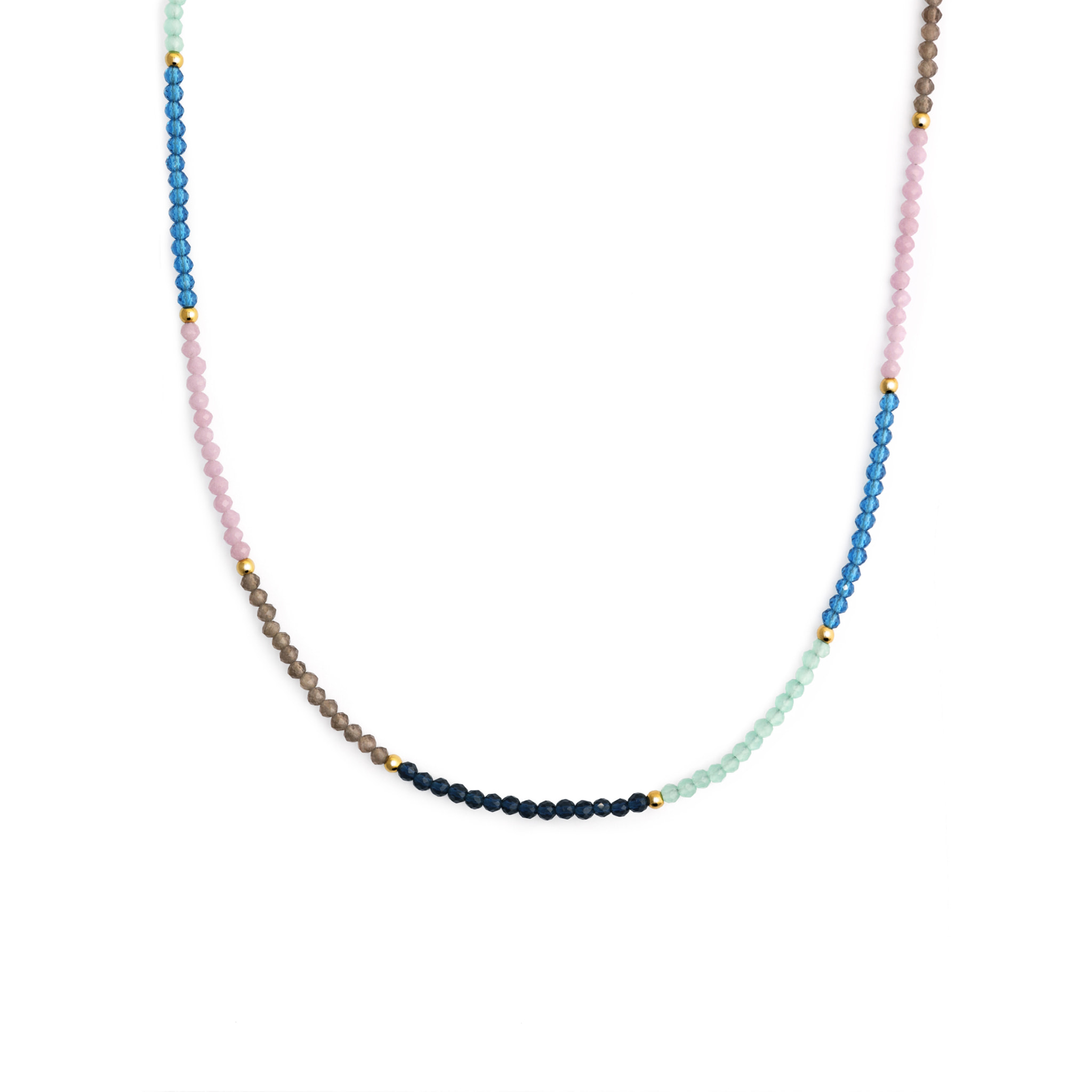 Collana Dye Dots Bruma Acciao Placcato Oro