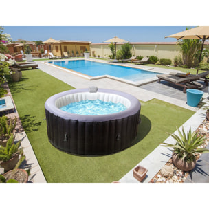 Spa gonflable en PVC  "Malaga" - 4 places - Gris