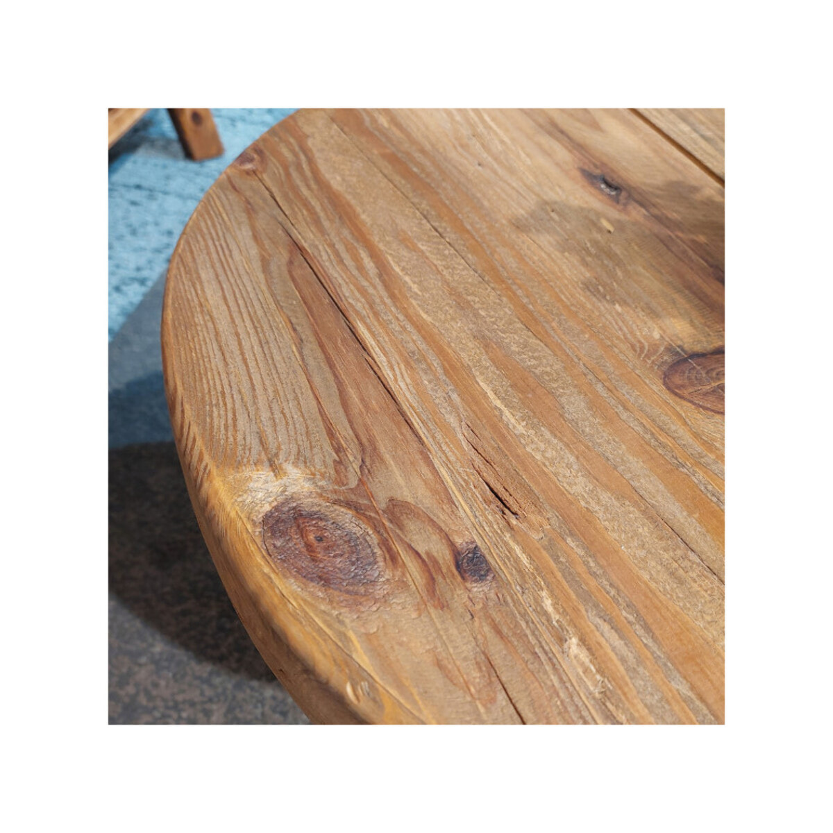 Table basse ronde D.60cm en bois recyclé - ORIGIN