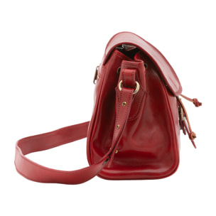 Borsa a secchiello  da donna In Vera pelle Made in Italy 24x24x14 cm
