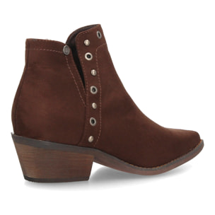 Botines cowboy mujer con detalles metálicos