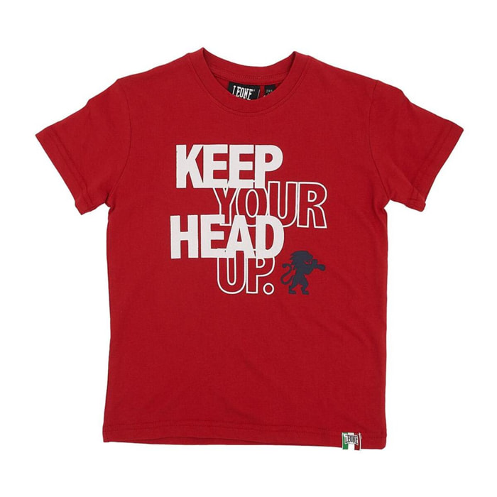 T-shirt da bambino manica corta con stampa e logo Basic