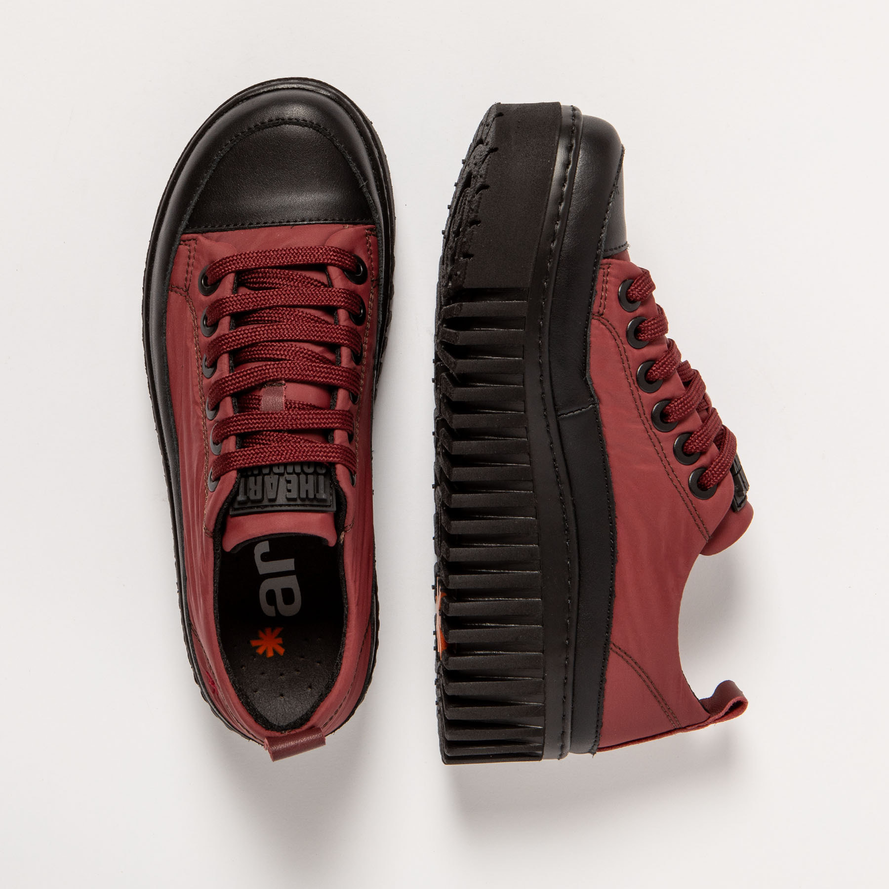 Zapatillas 1518 NYLON BURDEOS-BLACK/BRIGHTON color Burdeos-black