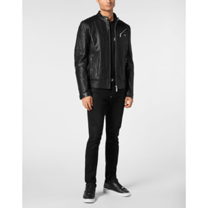 PHILIPP PLEIN Leather Jacket
