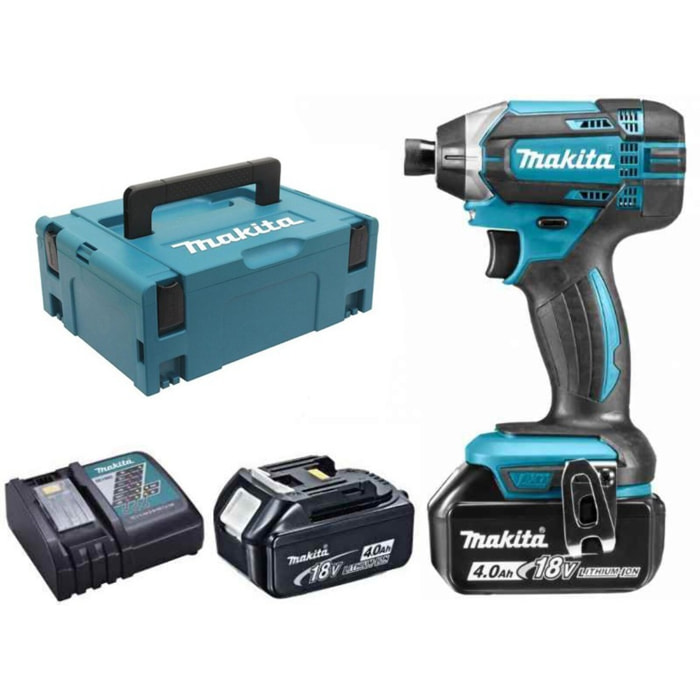 Visseuse à chocs 18V LXT 4.0 Ah 165 Nm - MAKITA - avec 2 batteries, chargeur, MakPac - DTD152RMJ