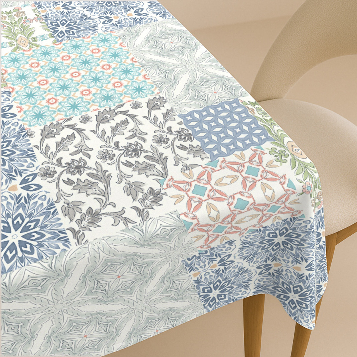 Naturals - Mantel de Tela Estampado - Antimanchas - 100% Algodón - Half panamá - Onami Original