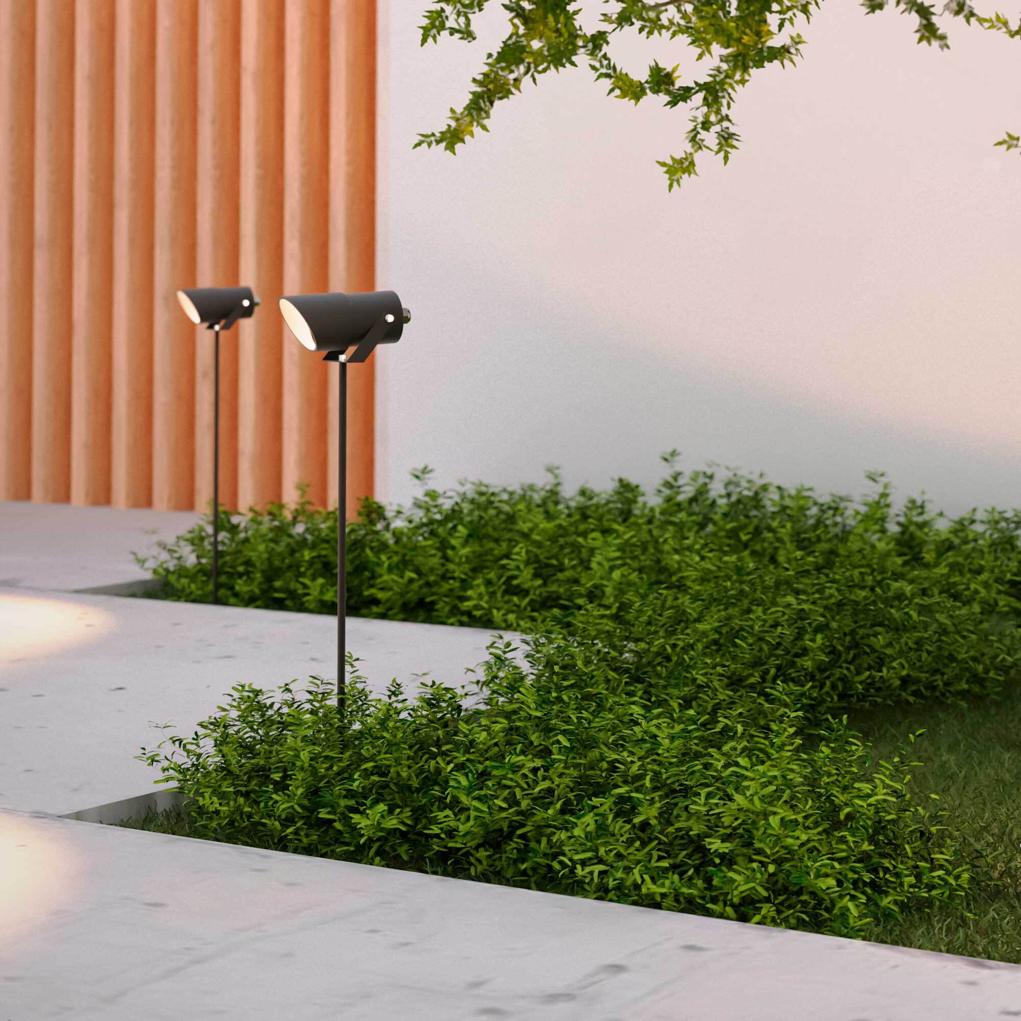 Forlight Ousia baliza negro para bombilla GU10