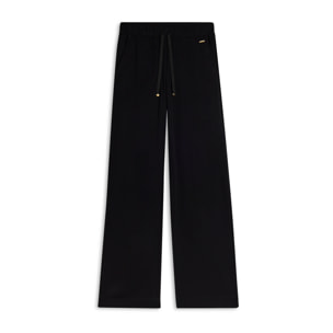 Pantaloni in viscosa effetto lino con ampi spacchi laterali