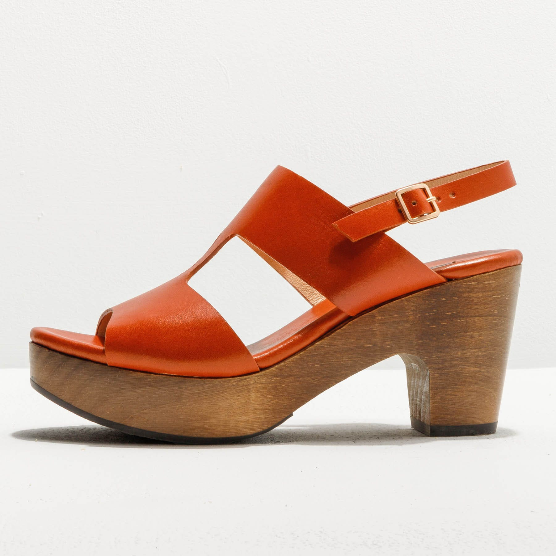 Sandalias con tacón S3270 RESTORED SKIN CLAY/ ST.LAURENT SANDAL color Clay